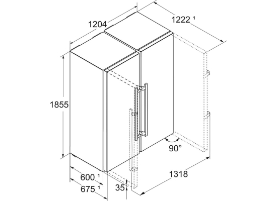_kod RABAT 6%_|_10 lat GWARANCJI_ | Lodówka Side-by-Side LIEBHERR XRFst 5295 Peak | BioFresh Professional | NoFrost | 185cm