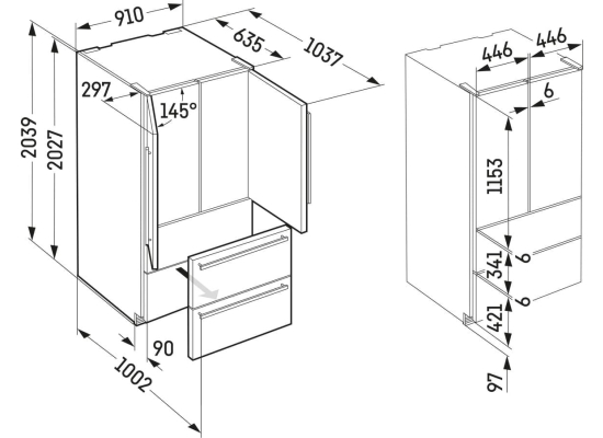 _kod RABAT 6%_|_10 lat GWARANCJI_ | Lodówka Side-by-Side LIEBHERR CBNste 8872 PremiumPlus | BioFresh | NoFrost | 202cm
