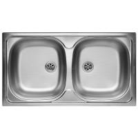 __wysyłka 24H*__ | Zlew PYRAMIS E78 2B stal LEN | odpływ 60mm (100138501) *** zamów wycięcie otworów GRATIS ***