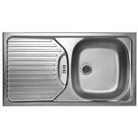 Zlew PYRAMIS ET78 SEMIFLAT stal LEN | odpływ 60mm (100139101) *** zamów wycięcie otworów GRATIS ***