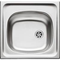 Zlew PYRAMIS E33 stal GŁADKA | odpływ 60mm (100139601) *** zamów wycięcie otworów GRATIS ***