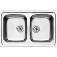 __wysyłka 24H*__ | Zlew PYRAMIS ATHENA EXTRA (79x50) 2B stal GŁADKA (107165101) *** zamów wycięcie otworów GRATIS ***