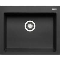 __wysyłka 24H*__ | Zlew PYRAMIS ISTROS (61x50) 1B karbon (czarny mat) (70045012) *** zamów wycięcie otworów GRATIS ***