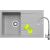 __wysyłka 24H*__ | ZESTAW PYRAMIS | ALAZIA (79x50) 1B 1D szary beton + FLESSI szary (070186612F)