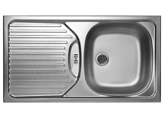 Zlew PYRAMIS ET78 SEMIFLAT stal LEN | odpływ 60mm (100139101) *** zamów wycięcie otworów GRATIS ***