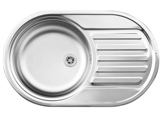 Zlew PYRAMIS SR MINI FLAT stal GŁADKA | odpływ 60mm (100189601) *** zamów wycięcie otworów GRATIS ***