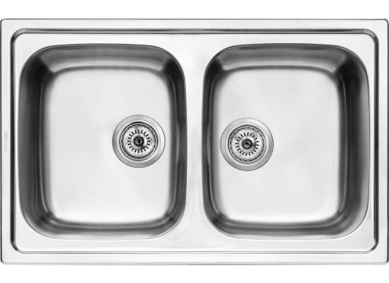 __wysyłka 24H*__ | Zlew PYRAMIS ATHENA EXTRA (79x50) 2B stal GŁADKA (107165101) *** zamów wycięcie otworów GRATIS ***
