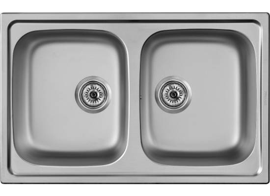 __wysyłka 24H*__ | Zlew PYRAMIS ATHENA EXTRA (79x50) 2B stal LEN (107165201) *** zamów wycięcie otworów GRATIS ***