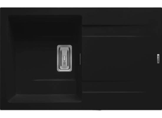 __wysyłka 24H*__ | Zlew PYRAMIS KARTESIO (79x50) 1B 1D karbon (czarny mat) (70052726) *** zamów wycięcie otworów GRATIS ***