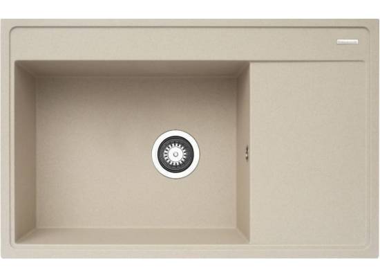 Zlew PYRAMIS CAMEA (79x50) 1B 1D (LEWA) beż piaskowy (70074201) + wkładka + rollmata *** zamów wycięcie otworów GRATIS ***