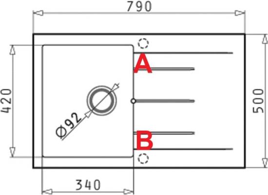 __wysyłka 24H*__ | Zlew PYRAMIS ALAZIA (79x50) 1B 1D czarny (nakrapiany) (70186312)