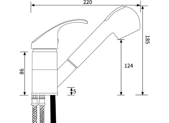 Bateria PYRAMIS FIDO wanilia (90922038)