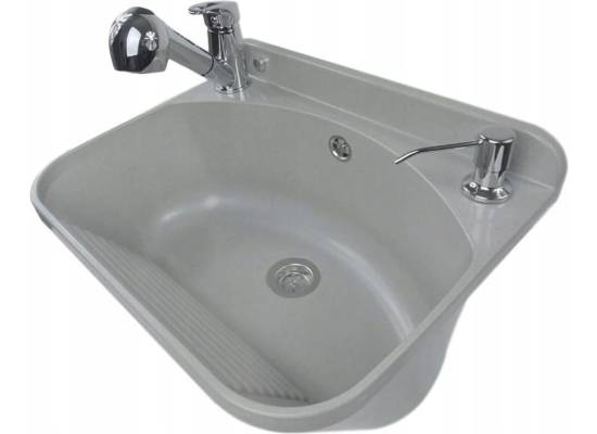 __wysyłka 24H*__ | Zlew komora gospodarcza PYRAMIS STANDARD granit (szary) (70178601)