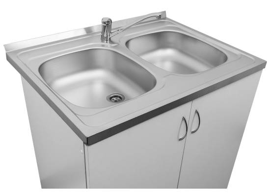 Zlew PYRAMIS INTL (80x60) 2B stal LEN (100117801) *** zamów wycięcie otworów GRATIS ***
