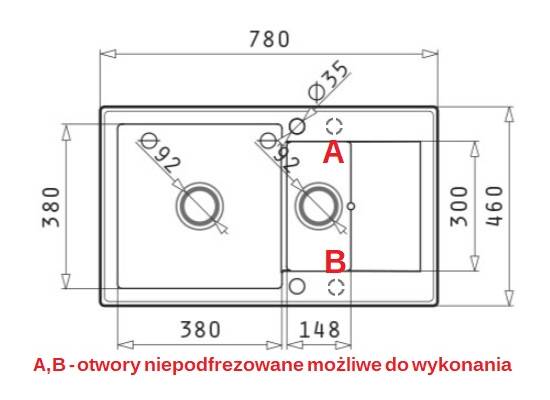 ZESTAW PYRAMIS | KORFU (78x46) 1 1/2B 1D + BELLO volcano (czarny mat) (070167401Bn)
