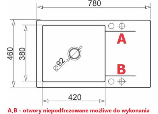 __wysyłka 24H*__ | Zlew PYRAMIS KORFU (78x46) 1B 1D biały polarny (70061201) *** zamów wycięcie otworów GRATIS ***
