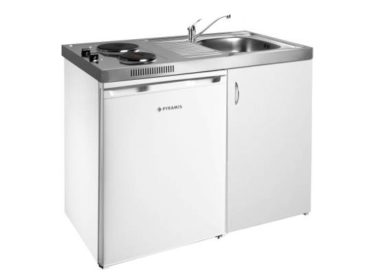 __wysyłka 24H*__ | Minikuchnia 5w1 PYRAMIS MK 100x60 | komora PRAWA | lodówka, płyta, zlew, szafka + GRATIS bateria CHROM