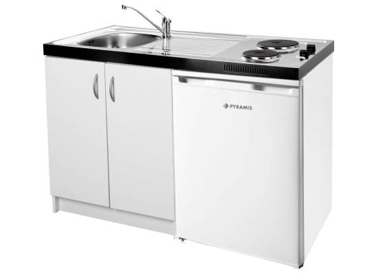 __wysyłka 24H*__ | Minikuchnia 5w1 PYRAMIS MK 120x60 | komora LEWA | lodówka, płyta, zlew, szafka + GRATIS bateria CHROM