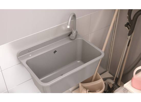 __wysyłka 24H*__ | Zlew komora gospodarcza PYRAMIS PLUS biały (70178901)