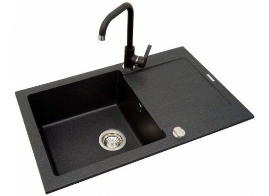 Zlew PYRAMIS SPARTA PLUS (78x48) 1B 1D biały polarny (70052901) *** zamów wycięcie otworów GRATIS ***