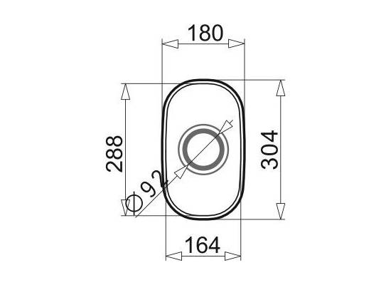 Zlew PYRAMIS IRIS (16,5x29) 1B stal LEN (100001101)
