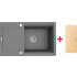 __wysyłka 24H*__ | Zlew PYRAMIS SPARTA PLUS LUX (78X48) 1B 1D szary beton (70083801) + deska GRATIS *** zamów wycięcie otworów GRATIS ***