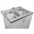 Zlew PYRAMIS INTL (80x60) 2B stal LEN (100117801) *** zamów wycięcie otworów GRATIS ***