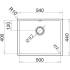 Zlew PYRAMIS ASTRIS FM (50x40) 1B stal szczotkowana INOX (101028501)