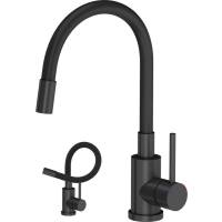 __WYSYŁKA 24H*^__ | Bateria QUADRON MAGGIE PURE CARBON (czarny mat) + wąż CZARNY (3323503BLM)