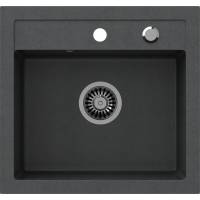 Zlew QUADRON JOHNNY 110 BLACK DOTTED (czarny nakrapiany) (HCQJ5047CZK)