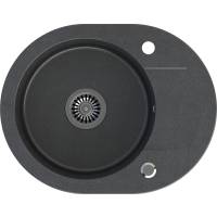 __WYSYŁKA 48H*__ | Zlew QUADRON JOHNNY 216 BLACK DOTTED (czarny nakrapiany) (HCQC5846CZK)