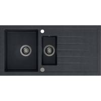 __WYSYŁKA 48H*__ | Zlew QUADRON BRUCE 156 czarny nakrapiany (BLACK DOTTED) + zaślepka (HCQB9950CZK) *** zamów wycięcie otworu na dozownik GRATIS ***