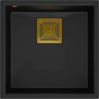 Komora QUADRON DAVID 40 czarny mat (VERY BLACK) + syfon złoty (HQD4242U7-G1)
