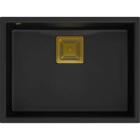 Komora QUADRON DAVID 50 czarny mat (VERY BLACK) + syfon złoty (HQD5542U7-G1)