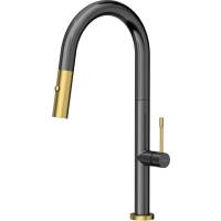 __WYSYŁKA 48H*__ | Bateria QUADRON FELICITY PULL-OUT GRAPHITE METAL (gun metal) + ZŁOTY (3623521_T1PVDG1)