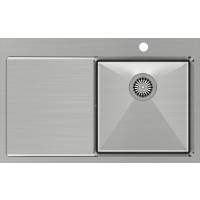 Zlew QUADRON RUSSEL 111 | komora PRAWA | INOX (stal szczotkowana) (HB7912-RBS)