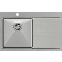 __WYSYŁKA 48H*__ | Zlew QUADRON RUSSEL 111 | komora LEWA | INOX (stal szczotkowana) (HB7912BS)