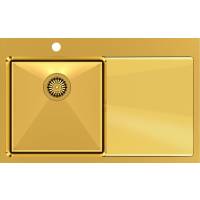 __WYSYŁKA 48H*__ | Zlew QUADRON RUSSEL 111 GOLD (złoty szczotkowany) (HB7912PVDBSG1)