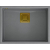 Zlew QUADRON DAVID 50 SILVER STONE (szary) + syfon ZŁOTY (HQD5542U5-G1)