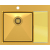 __WYSYŁKA 48H*__ | Zlew QUADRON RUSSEL 116 GOLD (złoty szczotkowany) (HB7911PVDBSG1)