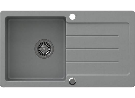 Zlew QUADRON JOHNNY 111 SILVER STONE (szary) (HCQJ7744SZK)