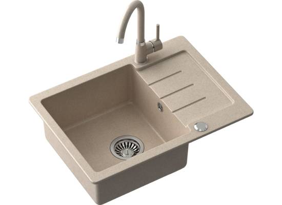 Zlew QUADRON JOHNNY 116 RIVER SAND (beżowy) (HCQJ6044BEZK)