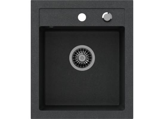 Zlew QUADRON JOHNNY 100 BLACK DOTTED (czarny nakrapiany) (HCQJ4350CZK)