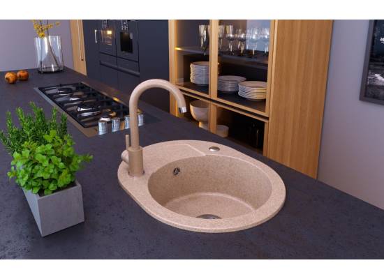 __WYSYŁKA 48H*__ | Zlew QUADRON JOHNNY 216 RIVER SAND (beżowy) (HCQC5846BEZK)