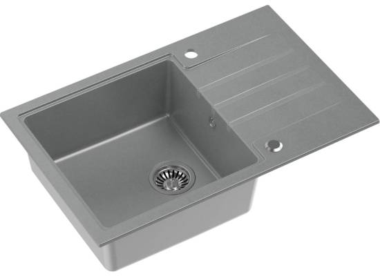__WYSYŁKA 48H*__ | Zlew QUADRON PETER 111 SILVER STONE (szary) (HCQP7850SZK)