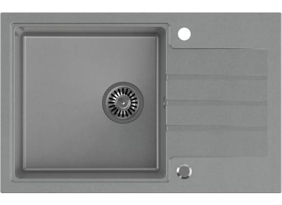 __WYSYŁKA 48H*__ | Zlew QUADRON PETER 111 SILVER STONE (szary) (HCQP7850SZK)