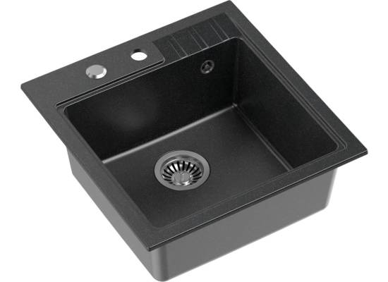 __WYSYŁKA 48H*__ | Zlew QUADRON PETER 110 BLACK DOTTED (czarny nakrapiany) (HCQP5052CZK)