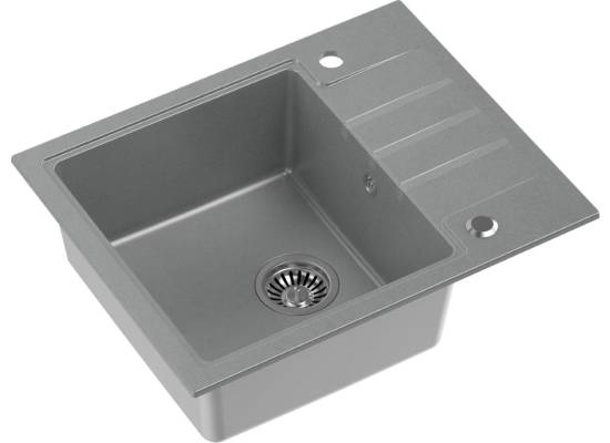 __WYSYŁKA 48H*__ | Zlew QUADRON PETER 116 SILVER STONE (szary) (HCQP6250SZK)