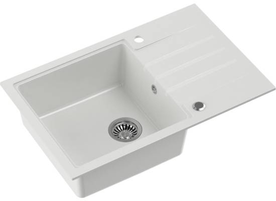 __WYSYŁKA 48H*__ | Zlew QUADRON PETER 111 SNOW WHITE (biały) (HCQP7850BIK)