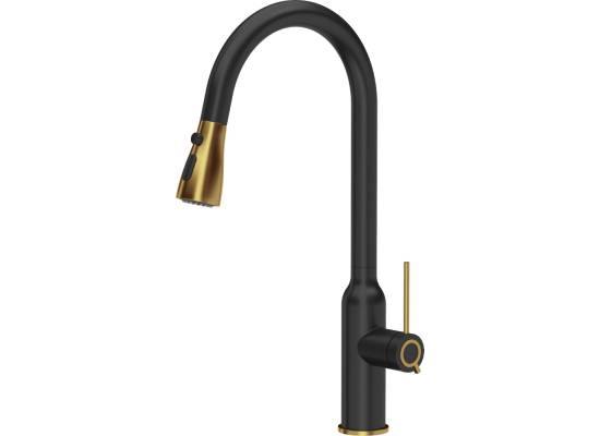 __WYSYŁKA 48H*__ | Bateria QUADRON JESSICA PULL-OUT PURE CARBON (czarny mat) + ZŁOTY (3573591_BLMPVDG1)